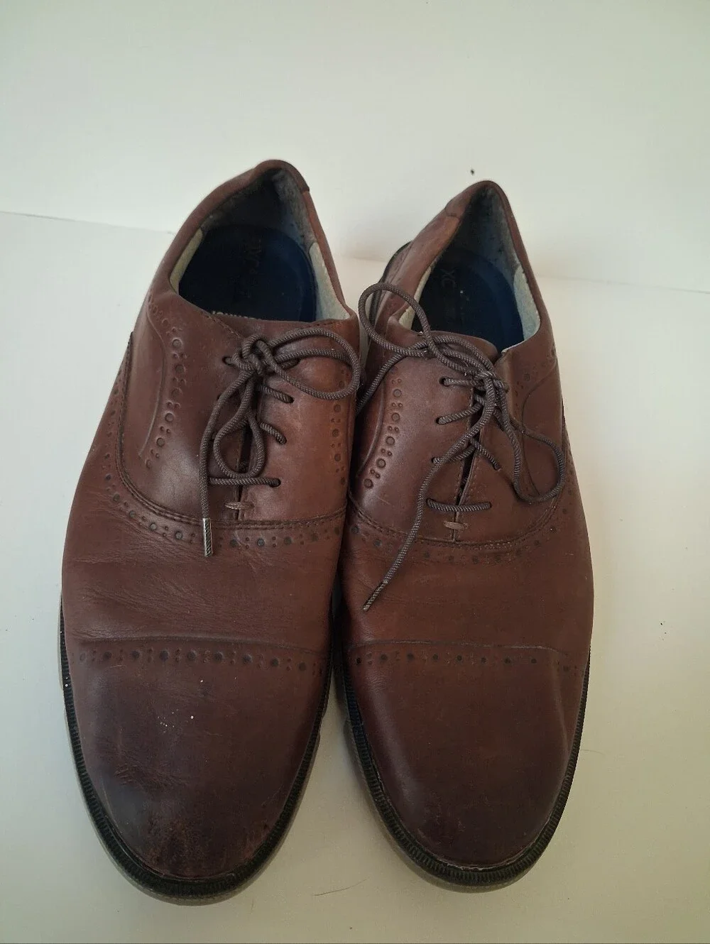 Johnston & Murphy Smart Degree Waterproof Brown Leather Wingtip Oxfords Men's